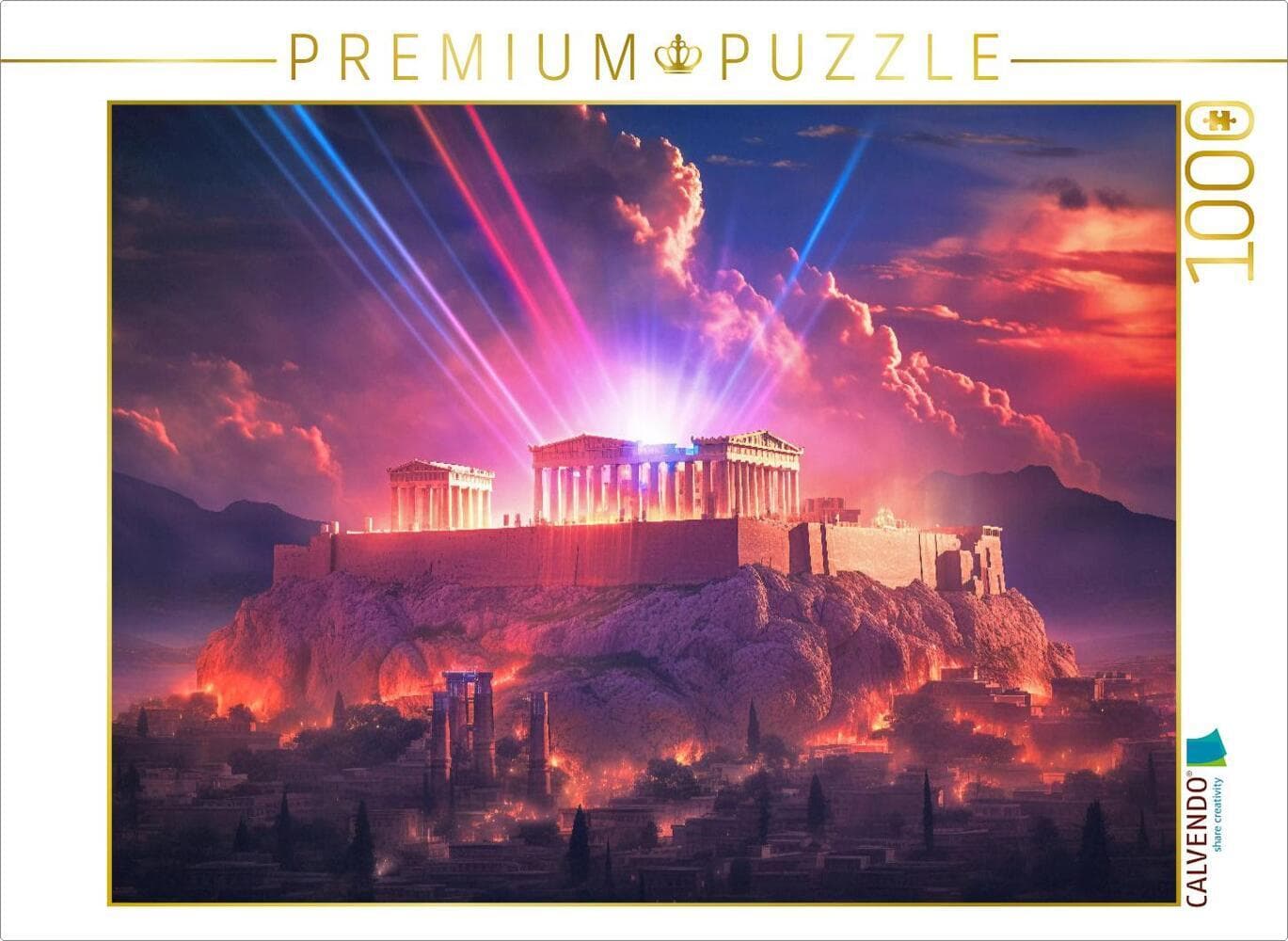 CALVENDO Puzzle Akropolis - Athen | 1000 Teile Lege-Größe 64x48cm Foto-Puzzle für glückliche Stunden
