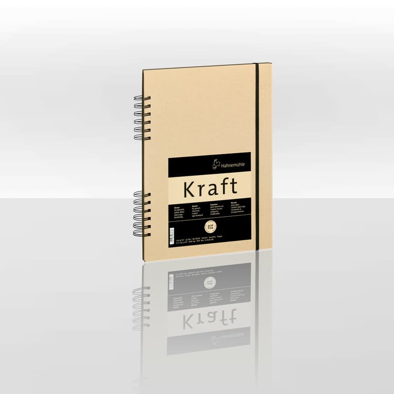 Hahnemühle Papier Kraftpapier Skizzenbuch, DIN A 4, 120 g/m²