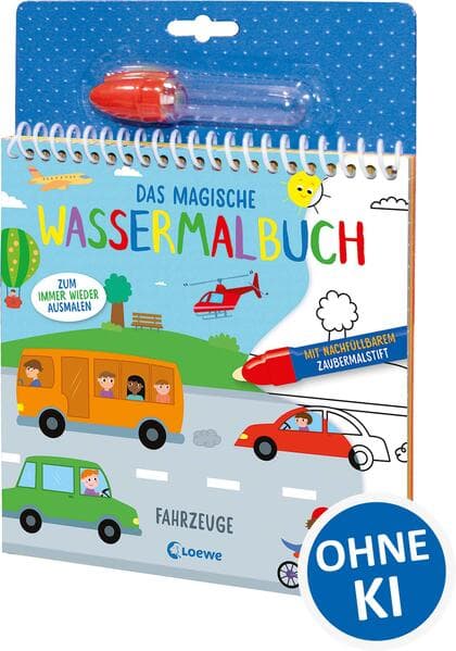 Das magische Wassermalbuch - Fahrzeuge