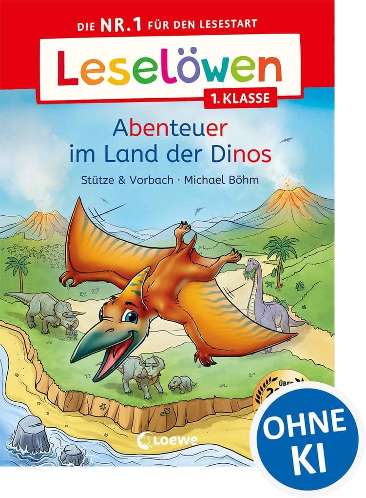 Leselöwen 1. Klasse - Abenteuer im Land der Dinos