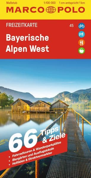 MARCO POLO Freizeitkarte 45 Bayerische Alpen West 1:100.000