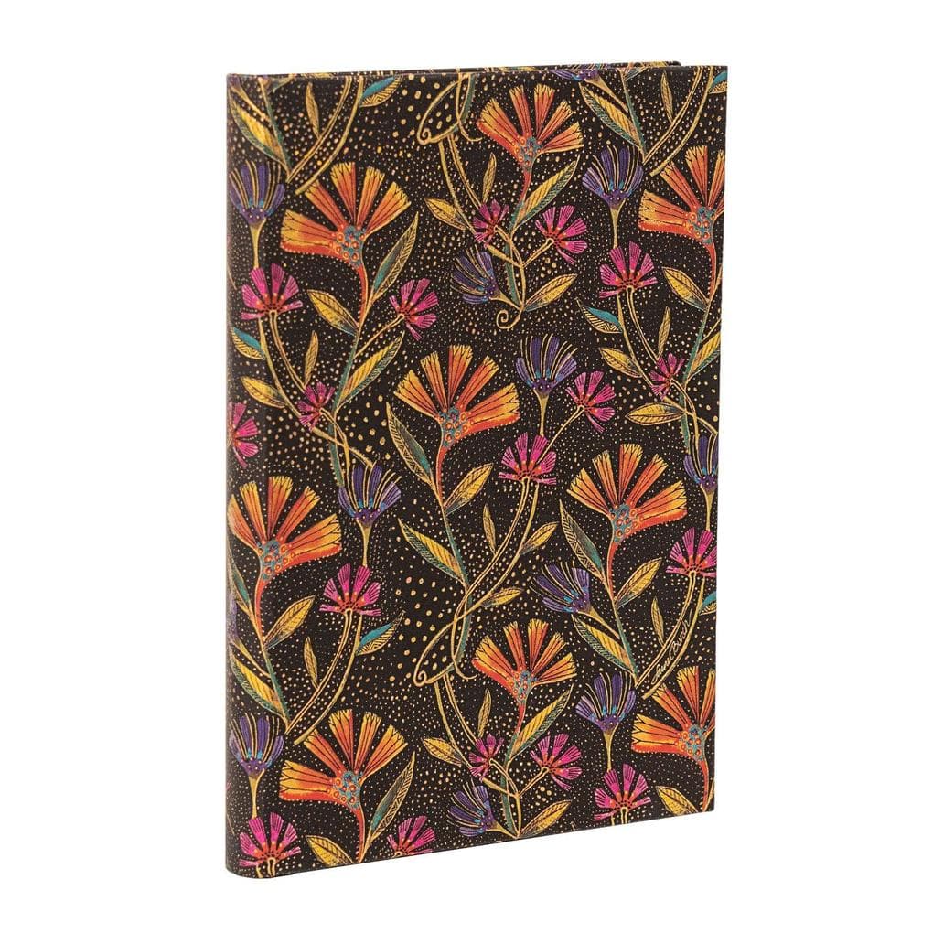 Wild Flowers MIDI Hardcover Address Book, 144pg, 120gsm, Laurel Burch Collection by Paperblanks (Playful Creations)
