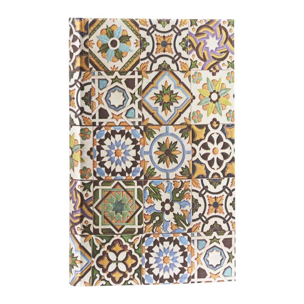 Paperblanks Porto Portuguese Tiles Hardcover Journal Mini Lined Elastic Band Closure 176 Pg 85 GSM