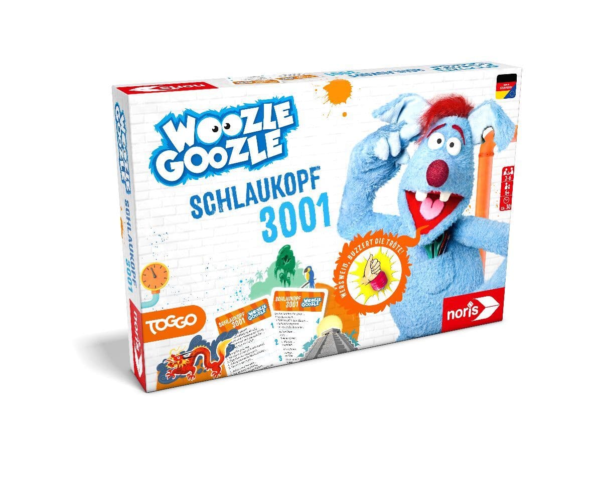 Noris 606102071 - Toggo, Woozle Goozle Schlaukopf 3001, Frage-Antwort-Spiel, Quizspiel