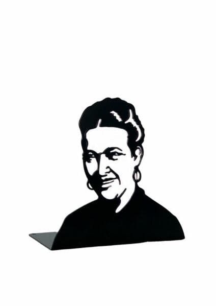 Simone de Beauvoir. Buchstütze