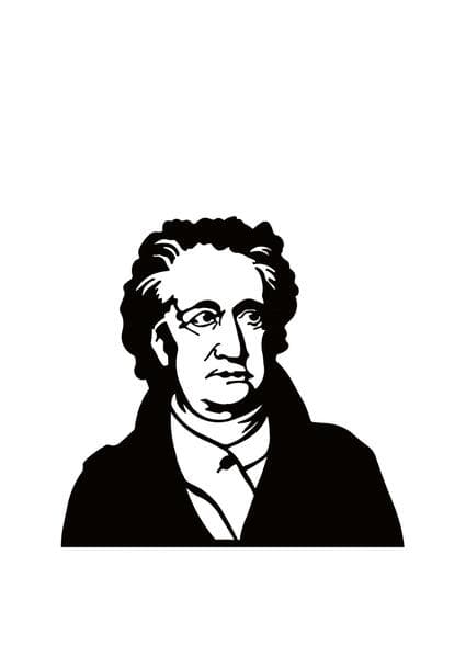 Johann Wolfgang von Goethe. Buchstütze