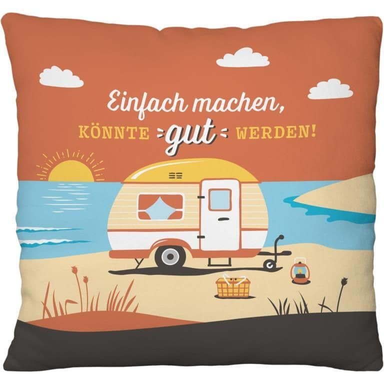 Plüschkissen Motiv Fernweh Meer