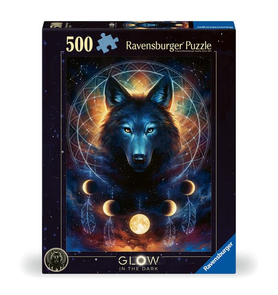 Erwachsenenpuzzle 500 Teile - Leuchtender Wolf