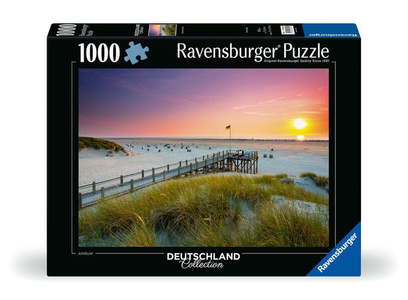 Erwachsenenpuzzle 1000 Teile - Sonnenuntergang über Amrum