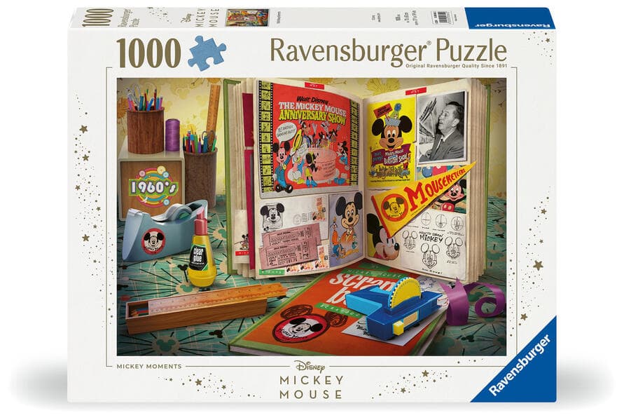 Erwachsenenpuzzle 1000 Teile - Disney Micky Maus - 1960 Mickey Moments