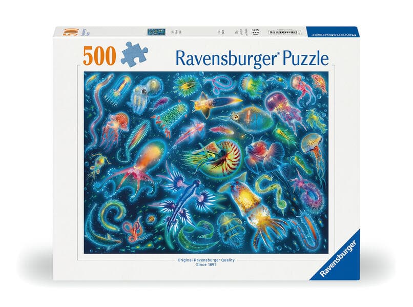 Erwachsenenpuzzle 500 Teile - Farbenfrohe Quallen