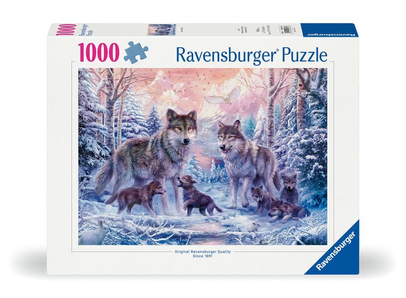 Erwachsenenpuzzle 1000 Teile - Arktische Wölfe