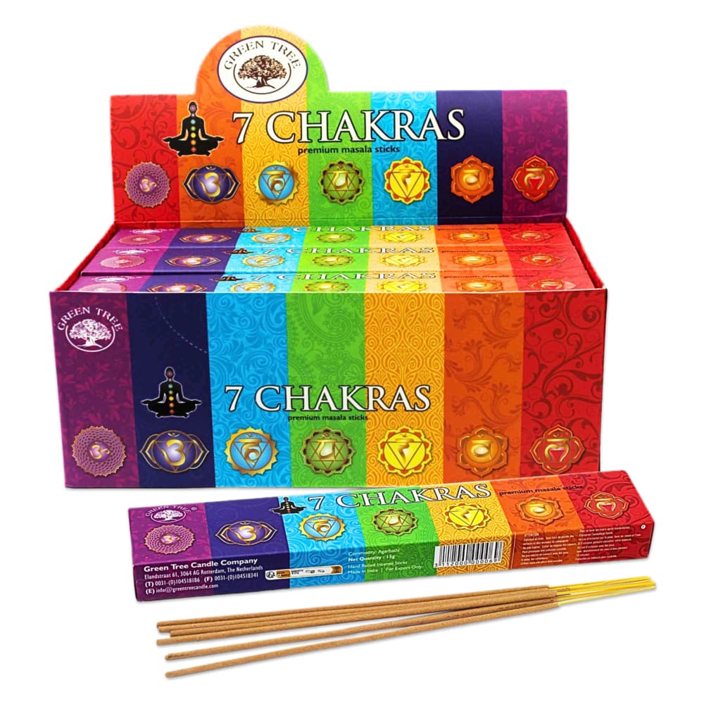 Räucherstäbchen Green Tree "7 Chakras" 15gr.