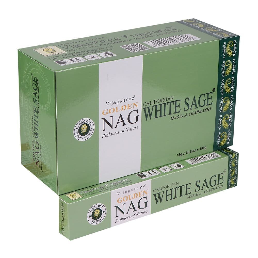 Räucherstäbchen Vijayshree "Golden Nag Californian White Sage" 15gr.