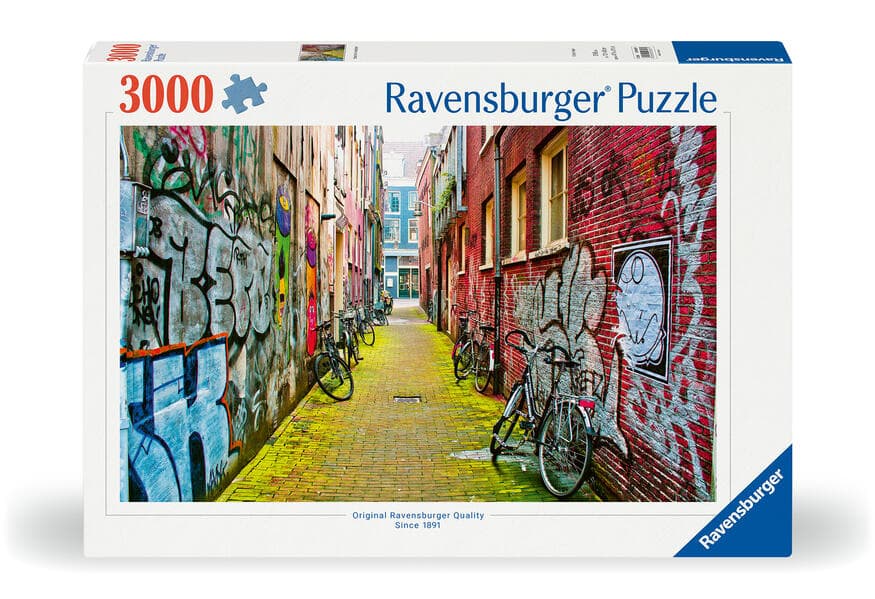 Erwachsenenpuzzle 3000 Teile - Street Art in Amsterdam