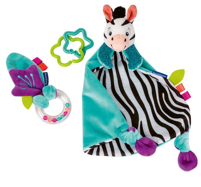 Play+ Fühlen, rasseln, spielen (Geschenk-Set: Zebra) - ab 0 Monate