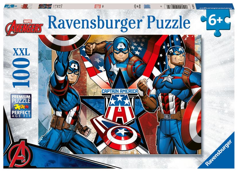 Kinderpuzzle 100 XXL Teile - Marvel Avengers - Der erste Avenger