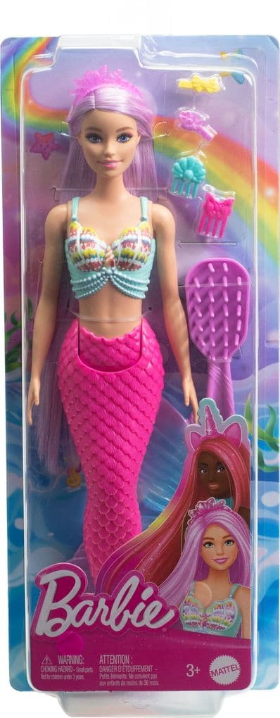 Barbie - New Long Hair Fantasy Doll, Mermaid