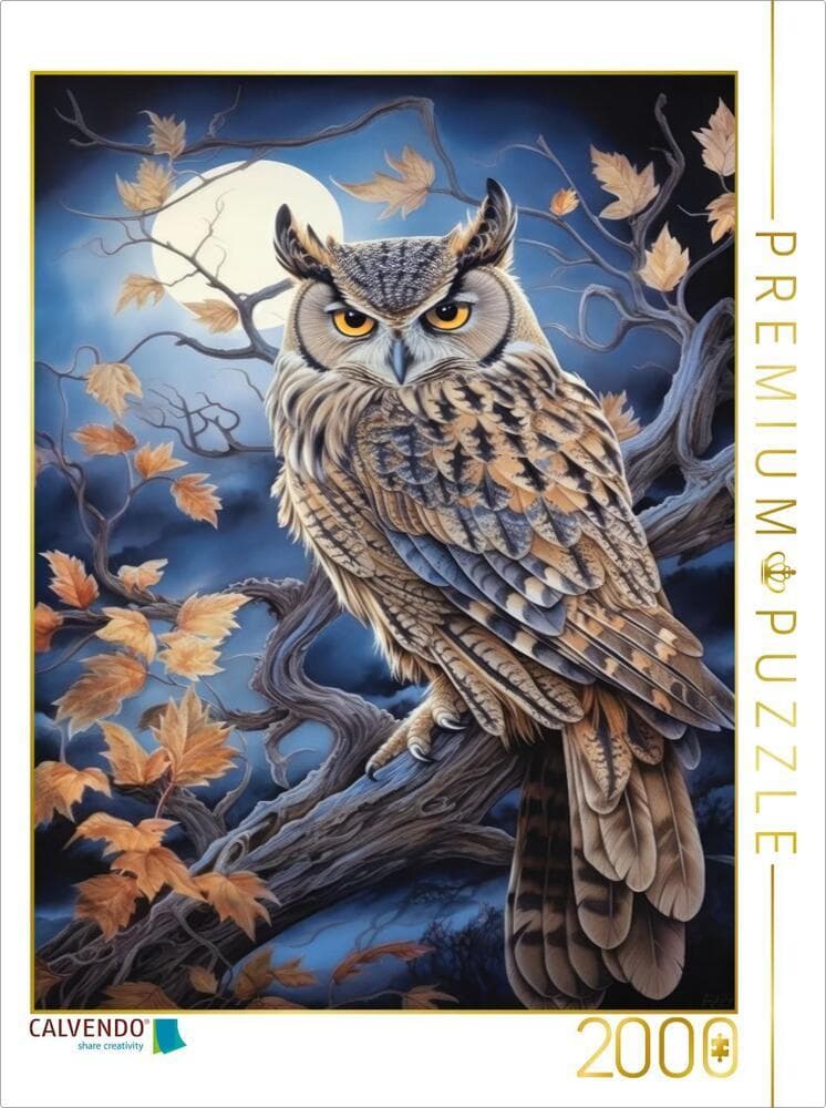 CALVENDO Puzzle Uhu | 2000 Teile Lege-Größe 90x67cm Foto-Puzzle für glückliche Stunden