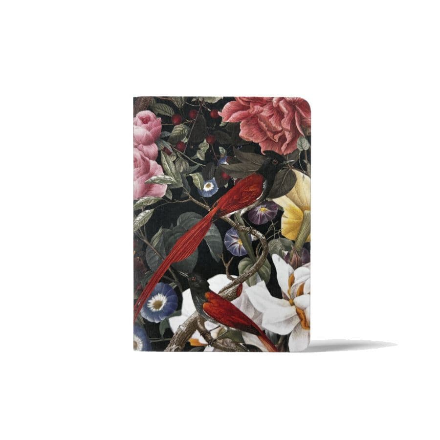 Heft A6 Pattern Red Birdies