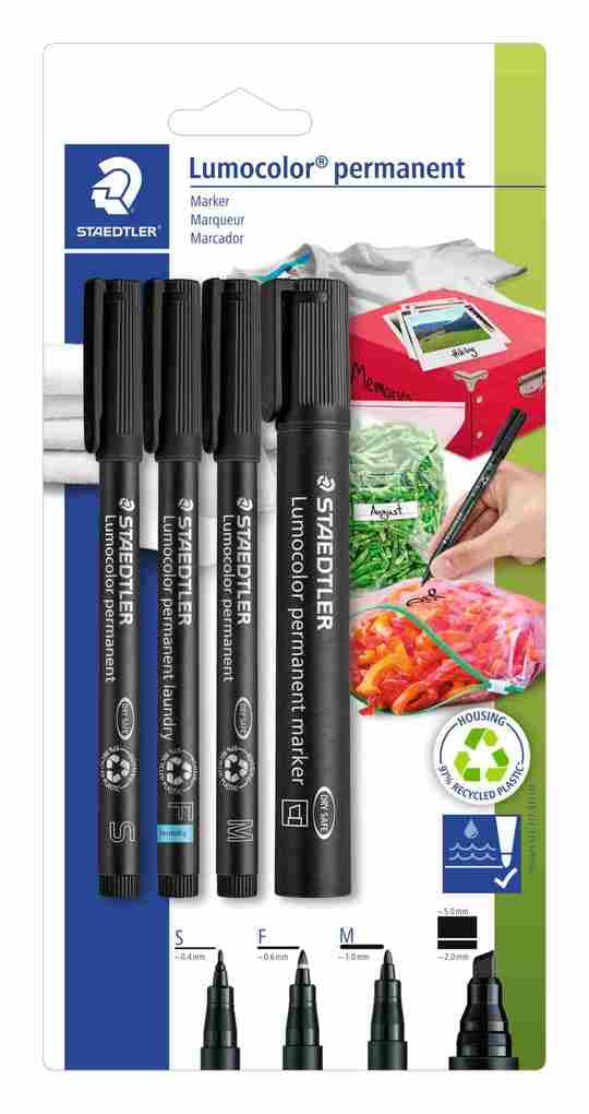 Mars Lumocolor Schreib- und Zeichbedarf Lumocolor 60 Gemischte Sets Marker, 4er Set