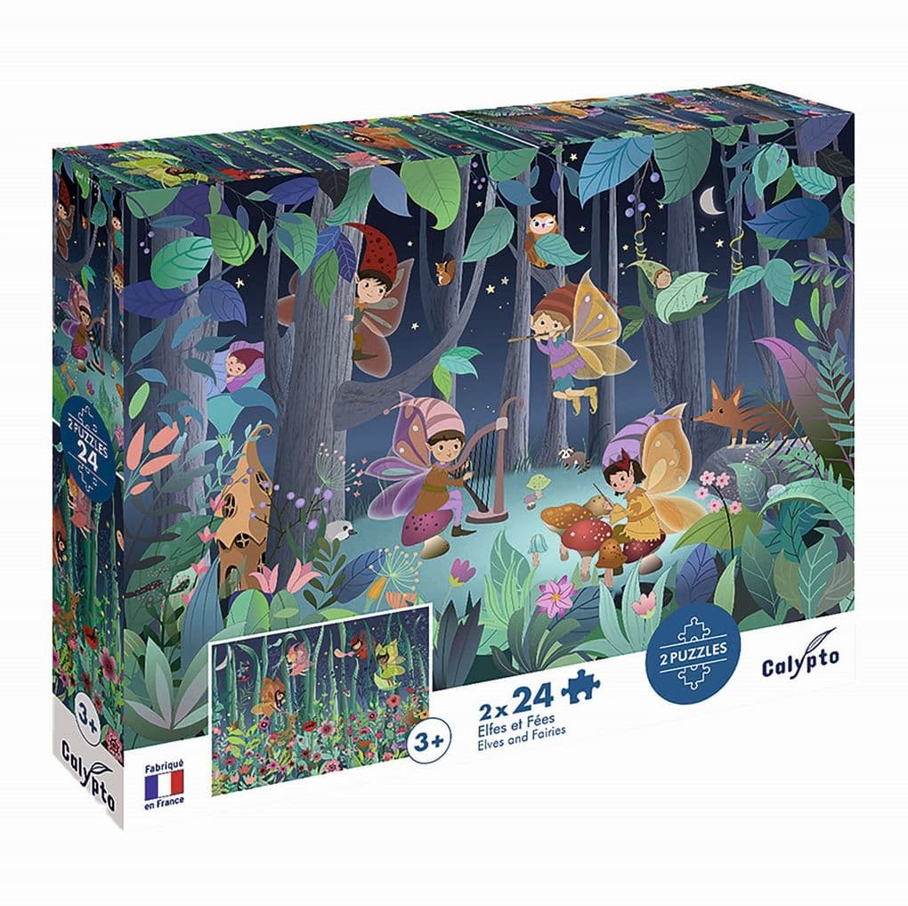 Elfen und Feen 2x24 Teile Puzzle