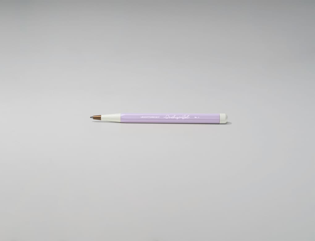 Drehgriffel Nr. 1, Lilac - Kugelschreiber mit blauer Mine