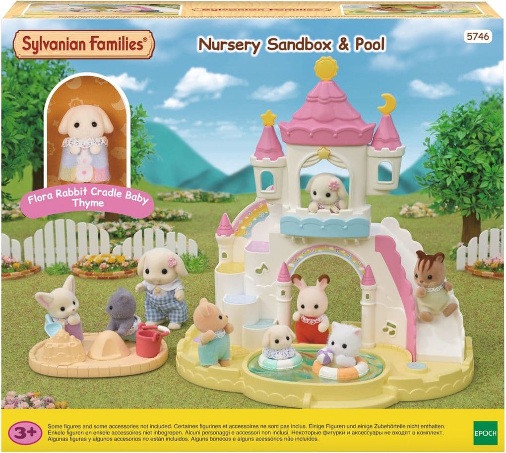 Sylvanian Families - Erlebniskindergarten Sandkasten und Pool mit Figur