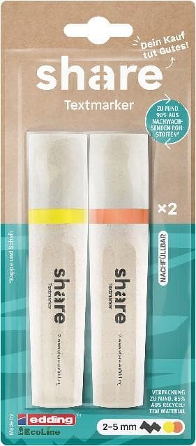 share Textmarker neongelb-neonorange 2er Set