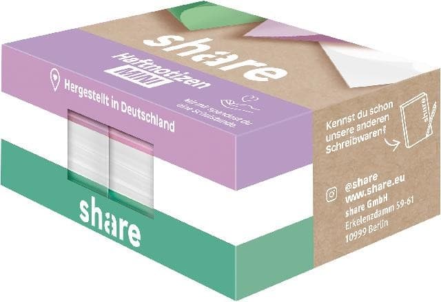 share Haftnotizblock Mini 6x100 Blatt