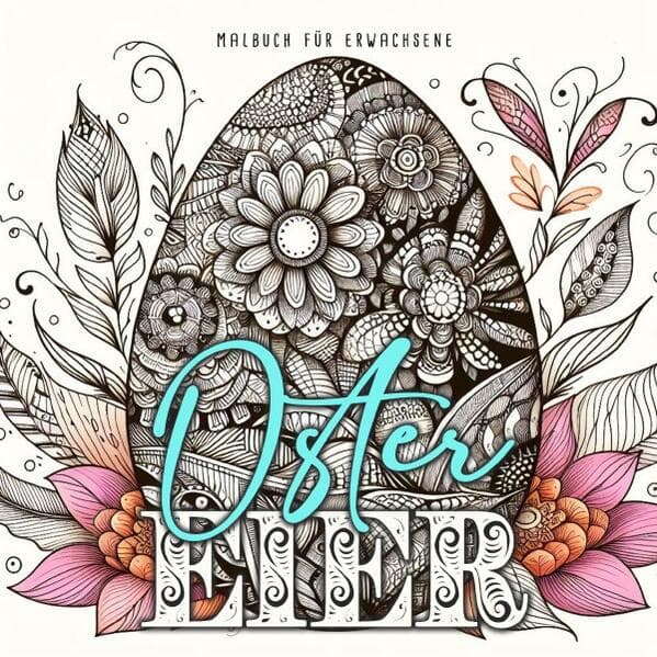 Easter Eggs Coloring Book for Adults