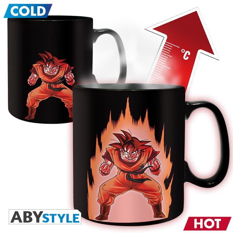 DRAGON BALL - Mug Heat Change - 460 ml - DBZ/ Goku -cardboard box