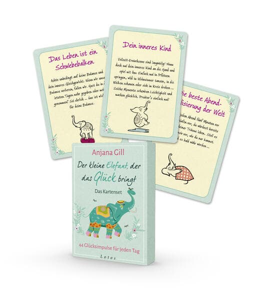 Der kleine Elefant, der das Glück bringt - Das Kartenset