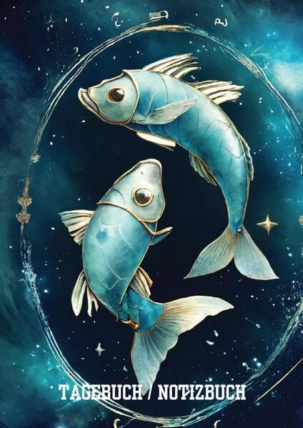 Tagebuch / Notizbuch Sternzeichen Fisch