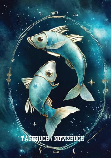 Tagebuch / Notizbuch Sternzeichen Fisch