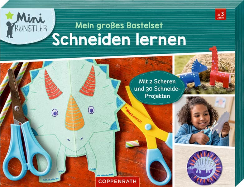 Mein großes Bastelset: Schneiden lernen (Dinosaurier)