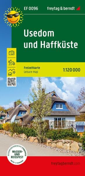 freytag & berndt Freizeitkarte Usedom und Haffküste 1:120.000