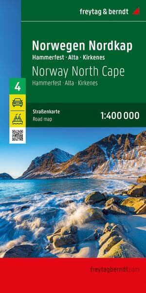 freytag & berndt Straßenkarte Norwegen Nordkap, Hammerfest - Alta - Kirkenes 1:400.000