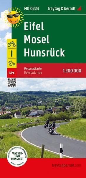 freytag & berndt Motorradkarte Eifel - Mosel - Hunsrück 1:200.000