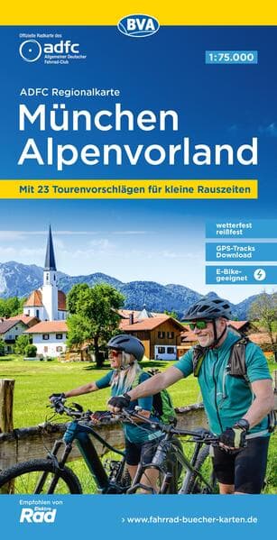 BVA ADFC Regionalkarte München Alpenvorland 1:75.000