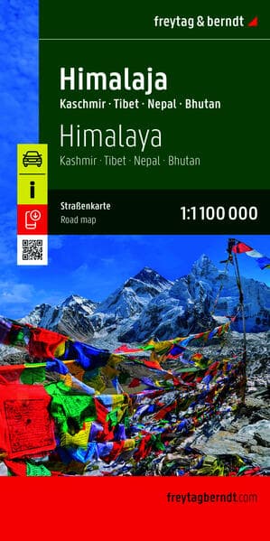 Himalaja, Straßenkarte 1:1.100.000, freytag & berndt