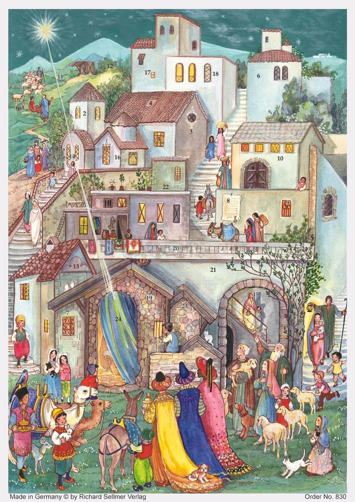 Adventskalender "Heilige drei Könige in bethlehem"