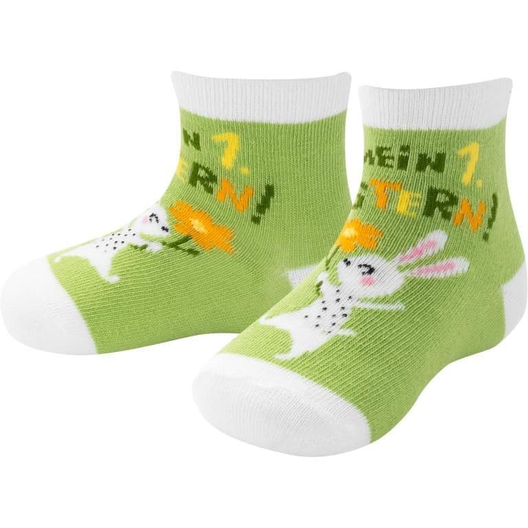 Zaubersocken Baby Motiv "Erstes Ostern"