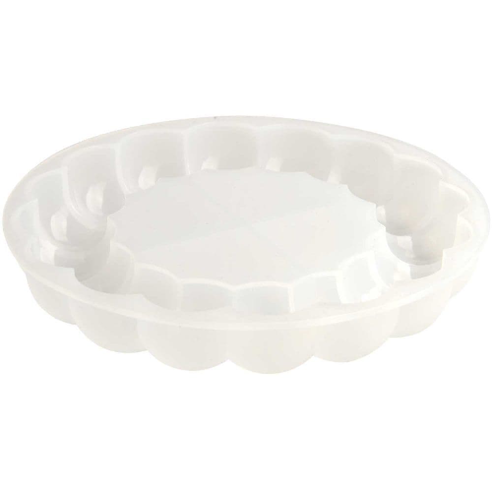 Silikon Gießform Untersetzer, Ø 13 x 2 cm / Außenmaß Silikonform Ø 13,4 x 2,2 cm