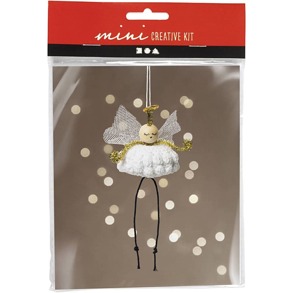 Creativ Company DIY Sets Stricken & Häkeln Mini Kreativ Set Häkeln, Weihnachten, Engel