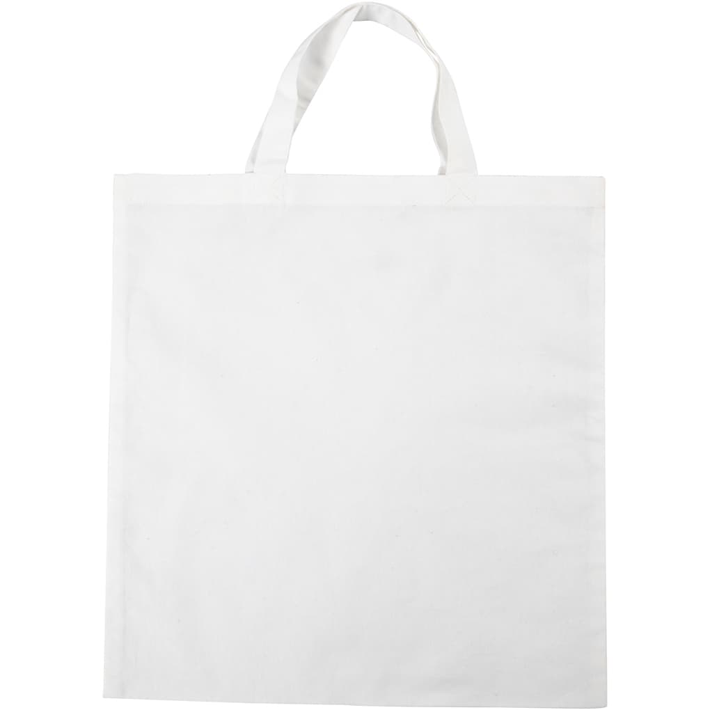 Creativ Company Taschen, Tragetaschen und Portemonnaies Stoffbeutel, Weiß, 38x42 cm, 130 g, 1 Stk