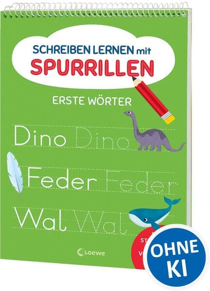 Schreiben lernen mit Spurrillen - Erste Wörter