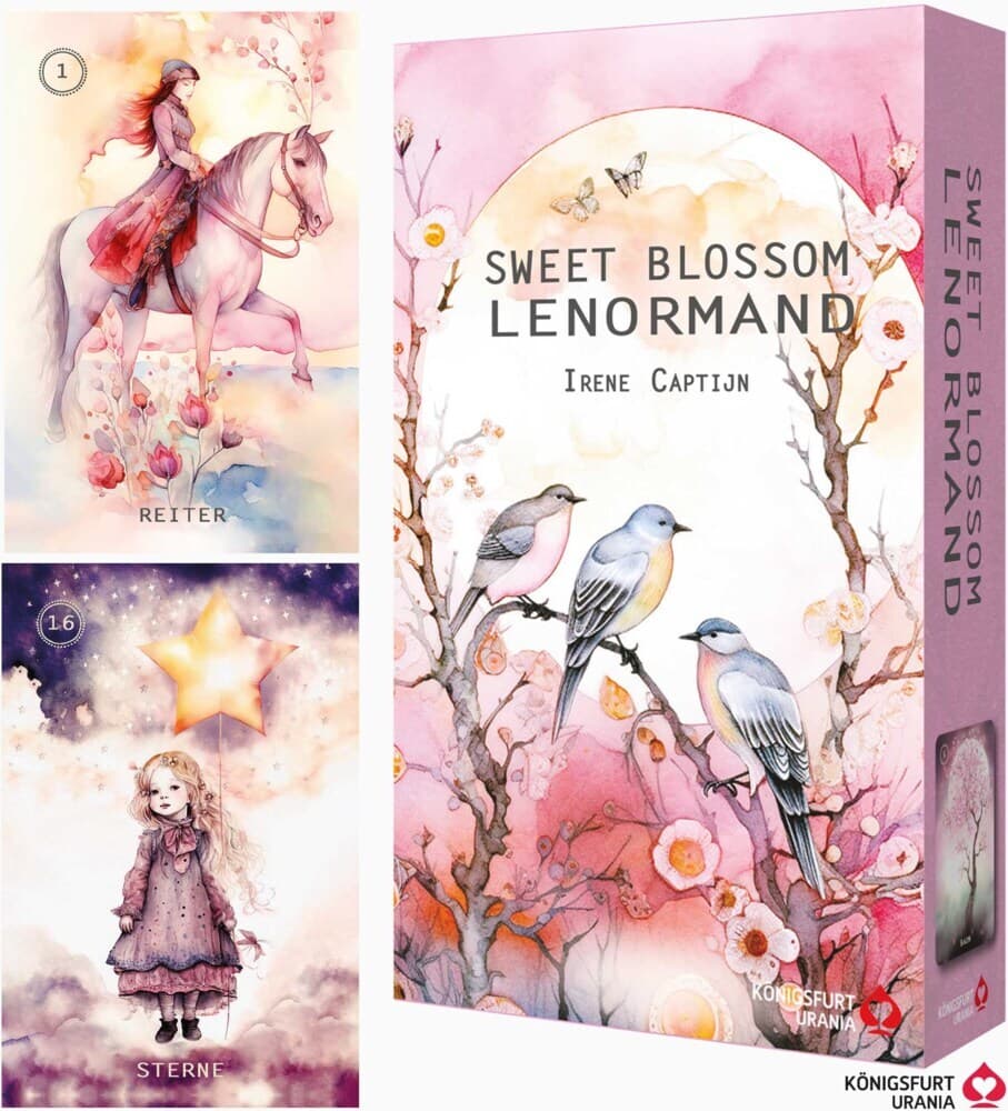 Sweet Blossom Lenormand (Deutsch) 36 Karten plus 2 zusätzliche Karten