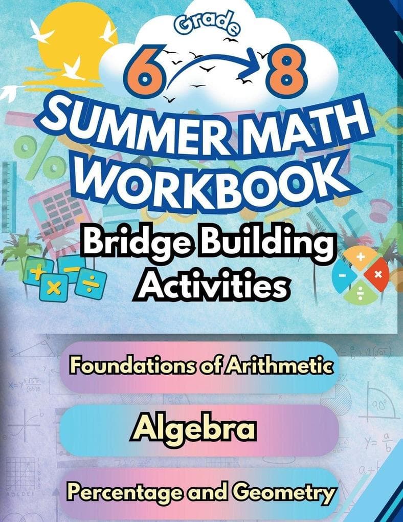 Summer Math Workbook |Middle School Bridge Building Activities