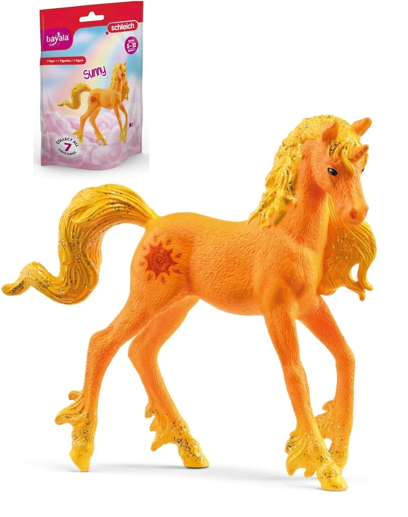 Schleich 70796 - Bayala, Einhorn Sunny, Sammeleinhorn, Spielfigur, 10x8x2cm
